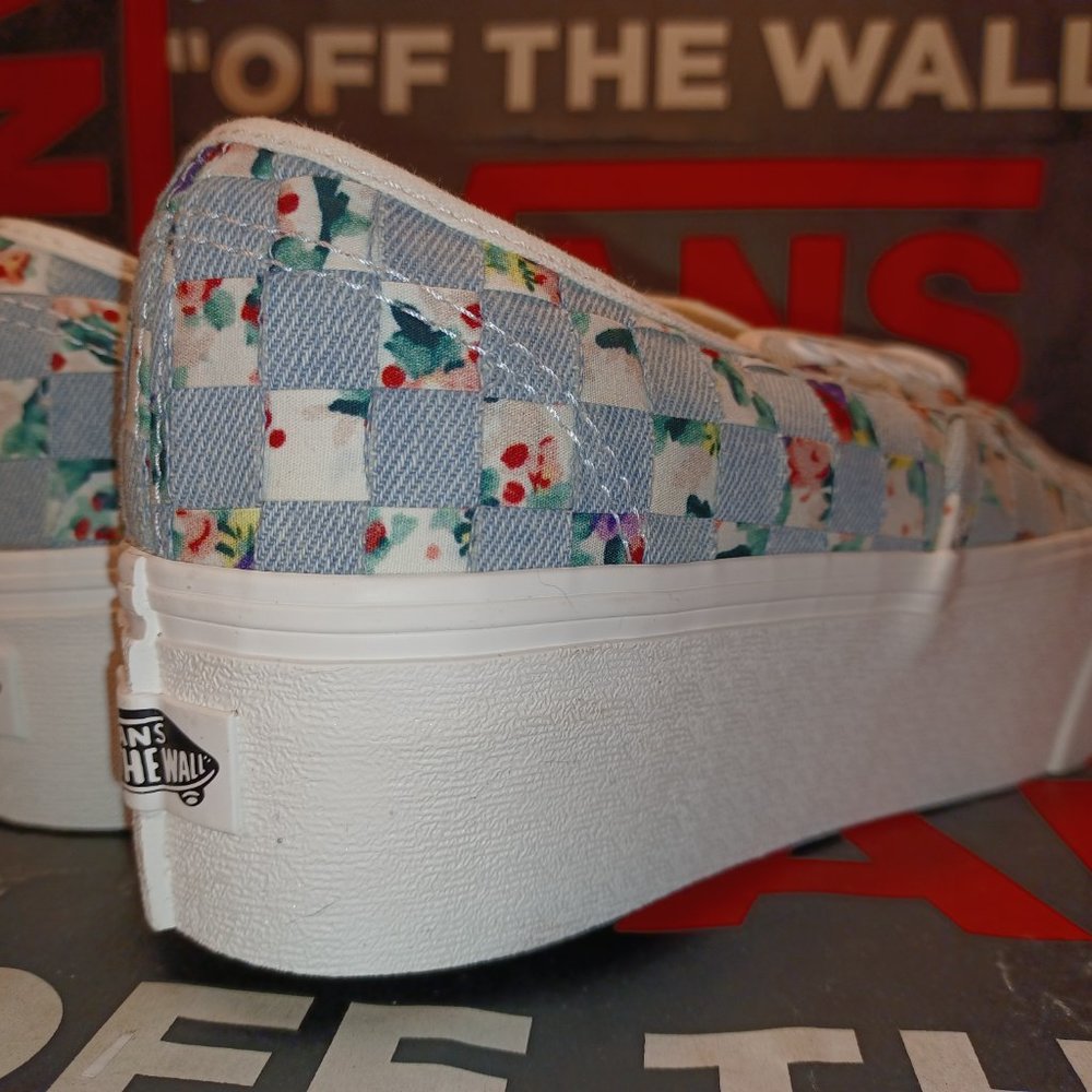 Vans Authentic Stacked Woven Floral Shoes Platform VN0A5KXXZA - Picture 3 of 12